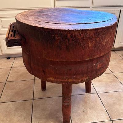Antique Butcher Block 