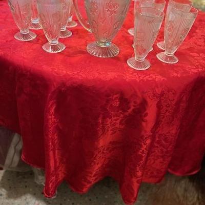 Vintage Translucent Carnival glass Set