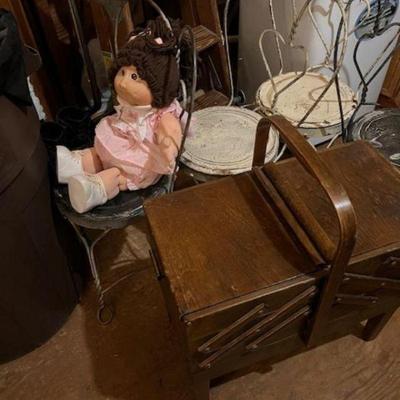 Vintage Danish pull out Sewing Box