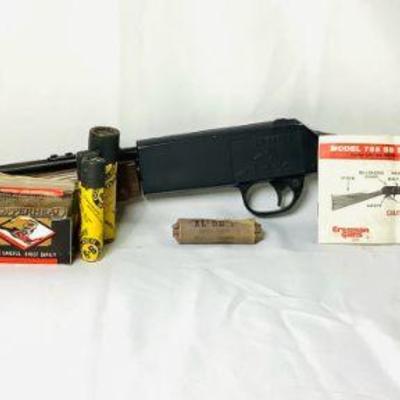 WIII214 Vintage Crosman BB Scout Rifle With BBâ€™s	Pump action, Model # 788 BB Scout. Comes with some Crosman Air BB's, Daisy Golden...