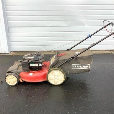 ARKA229 Craftsman Lawn Mower	21' deck with a 163cc Briggs & Stratton Platinum engine. Comes with bag that is attached. Model# 247.377050....