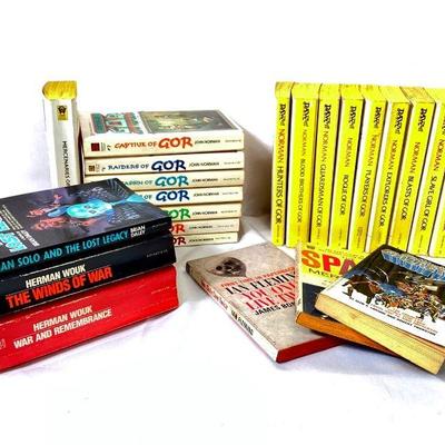 WIII908 Vintage John Norman Paperbacks & Others	18 GOR paperbacks by John Norman, 6 additional Sci-FI, Spy & War vintage...