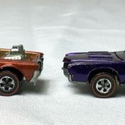 VIMY212 1969-1968 Hot Wheels Red Line	Both cars do have some wear to them but have the red lines on the tires.
