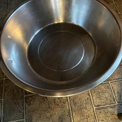 Large stainless bowl