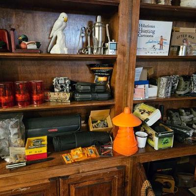 Vintage camera accessories orange cones,  