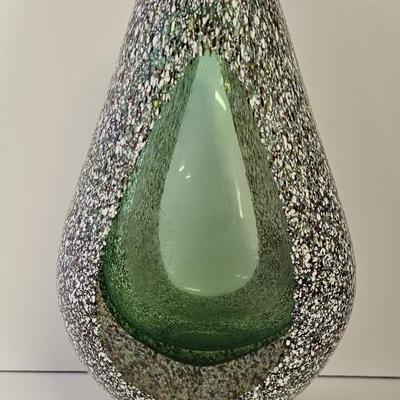 Murano Glass Style Art Glass Vase