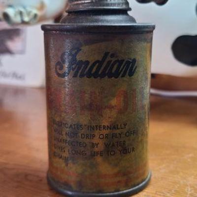 Vintage Indian Motorcycle Company Chain Oil Can