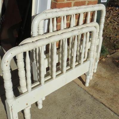 Twin White Beds