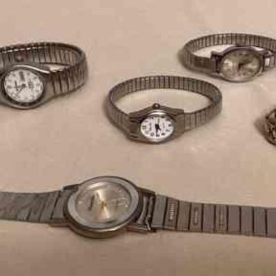 CCS066 Five Womenâ€™s Stainless Steel Band Watches