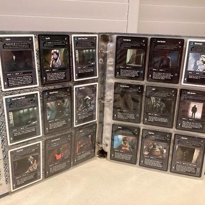 CCS162 Binder Full Of Over 175 Star Wars Trading Cards 