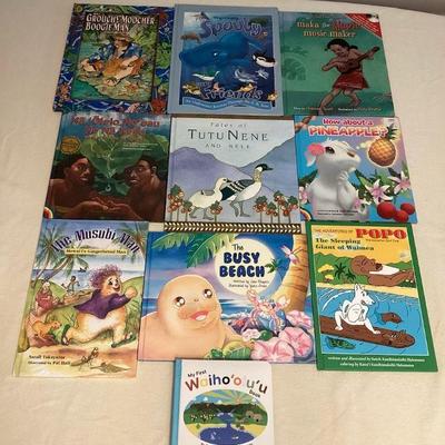 CCS189 Ten Hawaiian Hardcover Children's Books 