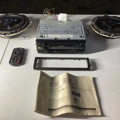 CCS104 Kenwood Car Stereo & Two Sony Speakers