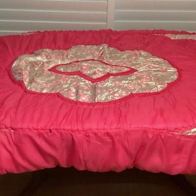 CCS147 Pink Japanese Kakefuton Quilt New