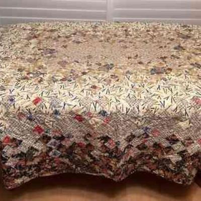 CCS146 Large Oriental Print Patchwork Quilt Blanket New