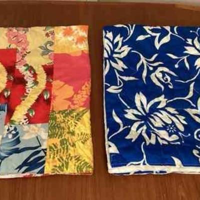 CCS043 Two Hawaiian Print Child/Baby Blankets 