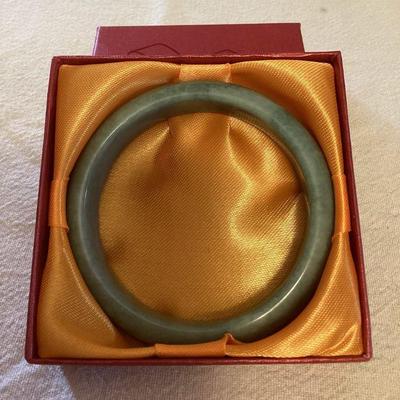 CCS004 Green Jade Bangle Bracelet New