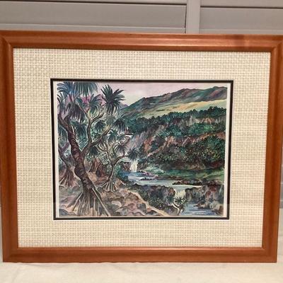 CCS117 Framed Hana, Maui The Seven Pools Picture By Guy Buffet 