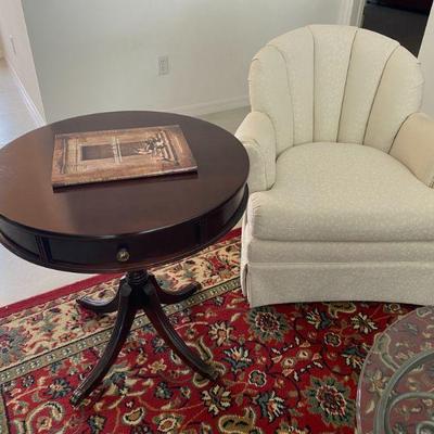 Swivel Chair, Round Table