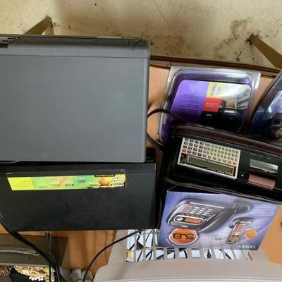 #10516 â€¢ DVD Player, Phone, VCR Player, Calculator, and Headset
