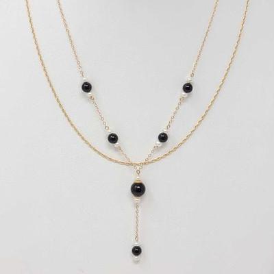 #666 • 2 14k Gold Necklaces, 5.6g