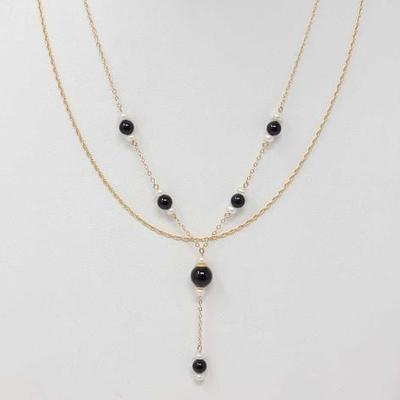 #666 â€¢ 2 14k Gold Necklaces, 5.6g
