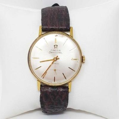 #748 â€¢ 18k Gold Omega Seamaster Wristwatch, 25g
