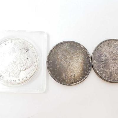 #224 â€¢ 1880-S, 1883-O, And 1889 Morgan Silver Dollars
