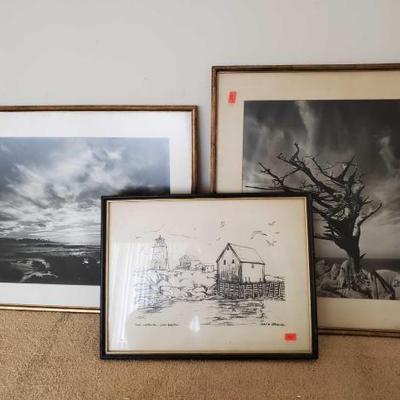 #9050 • 3 Pieces Of Artwork