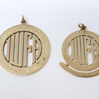 #560 â€¢ 14k Gold Pendants, 17.6g
