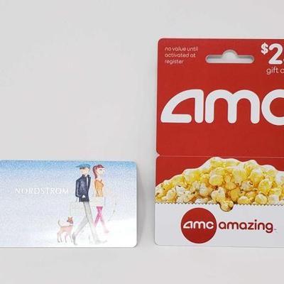 #832 â€¢ Nordstrom And AMC Gift Cards
