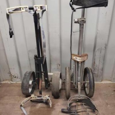 #8020 â€¢ 2 Vintage Golf Caddy's
