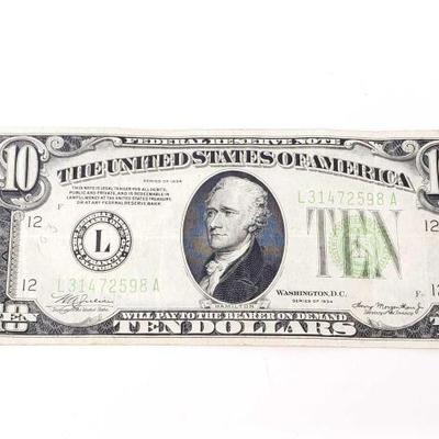 #431 â€¢ United States Series 1934 Ten Dollar Bill

