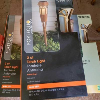 #12672 • 7 Boxes Portfolio Landscape Solar LED Torch Lights