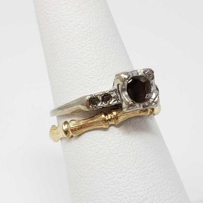 #546 â€¢ 14k Gold Band and Ring, 2.5g
