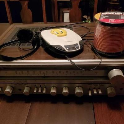 #10062 • Kenwood High Speed DC Stereo Receiver, Monster XPMS, Toshiba CD Player