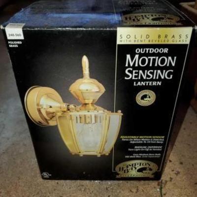 #8526 â€¢ Hampton Bay Outdoor Motion Sensor Light in Box
