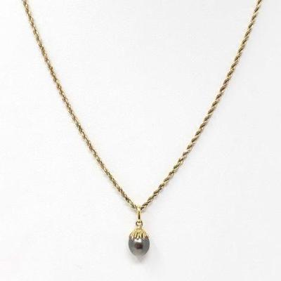 #699 â€¢ 14k Gold Necklace With Gold Pendant, 12.2g
