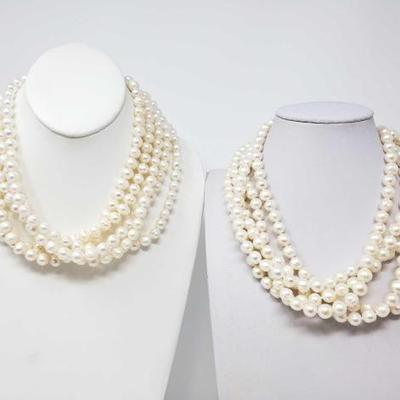 #697 • 2 Layered Pearl Necklaces