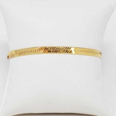 #555 â€¢ 14k Gold Chain Bracelet, 6g
