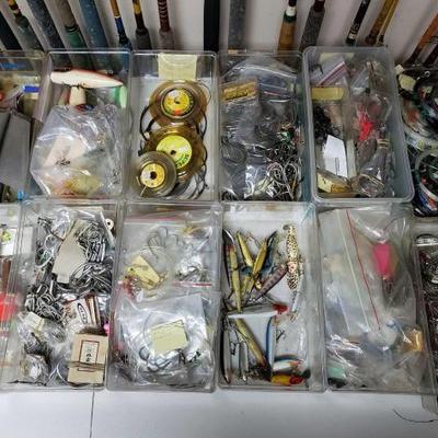 #2376 • Hooks, Lures, Line, and Other Misc Fishing Items