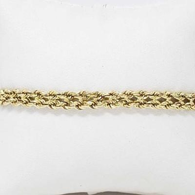 #683 • 14k Gold Bracelet, 3.4g