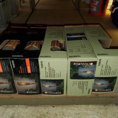 #10610 â€¢ 5 Tiki Torch Lights
