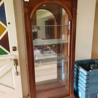 #12646 • Wooden China Cabinet