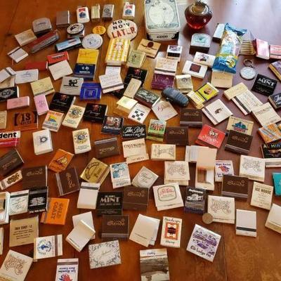 #8652 â€¢ Vintage Lighters, Pez Dispenser, Buttons and Matches
