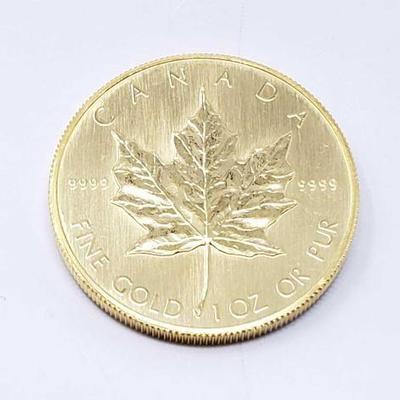 #112 • 1 Oz Canadian Maple Leaf .9999 Gold Coin
