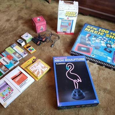 #8610 â€¢ Color Slides, Computer Games, Draw Poker, Magic Show Kit, And More
