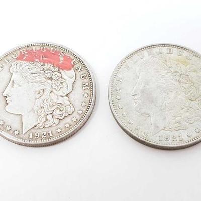 #194 â€¢ 1921-S And 1921 Morgan Silver Dollars
