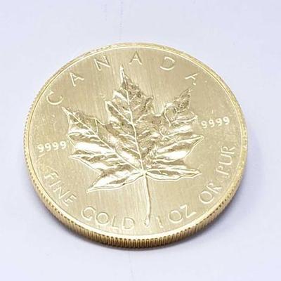 #108 • 1 Oz Canadian Maple Leaf .9999 Gold Coin
