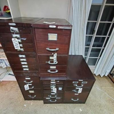 #2309 â€¢ 5 Steel Age File Cabinets
