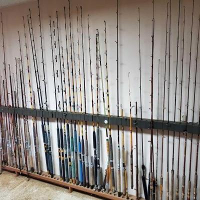 #2320 â€¢ Over 60 Big Game Fishing Poles
